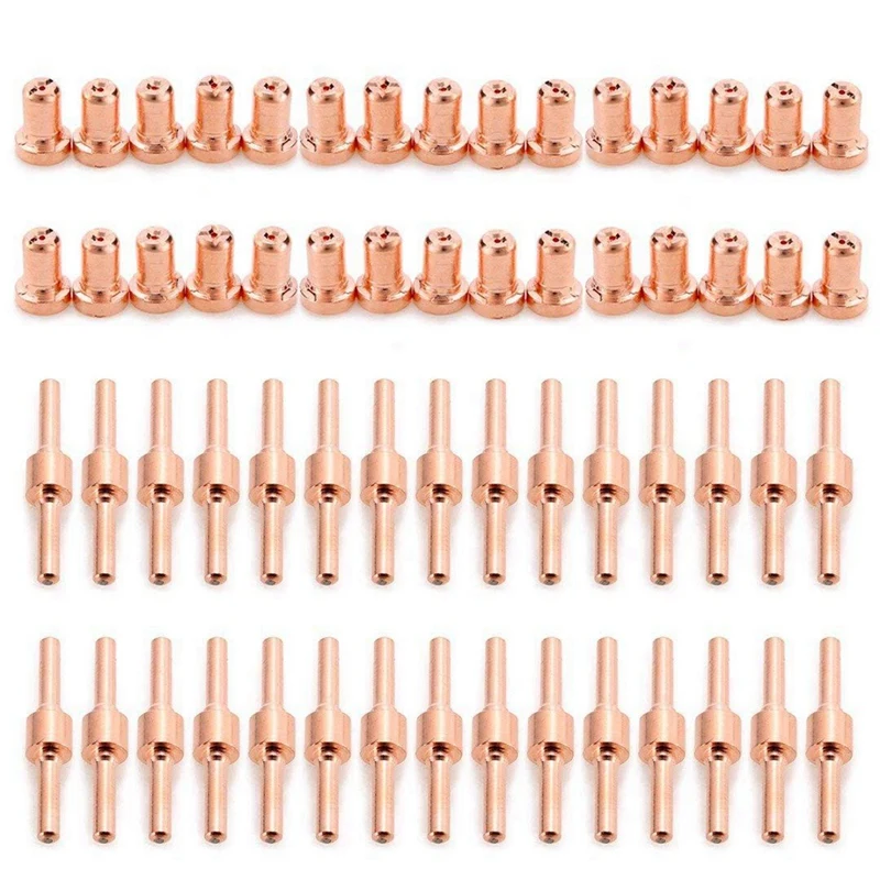 

180Pcs Red Copper Extended Long Plasma Cutter Tip Electrodes & Nozzles Kit For PT31 LG40 40A Cutting Torch