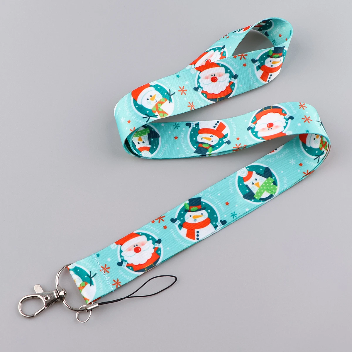 Christmas Santa Claus Snowman Neck Strap Lanyards for Key ID Card Gym Cell Phone Strap USB Badge Holder Phone Accessories - náhled 4