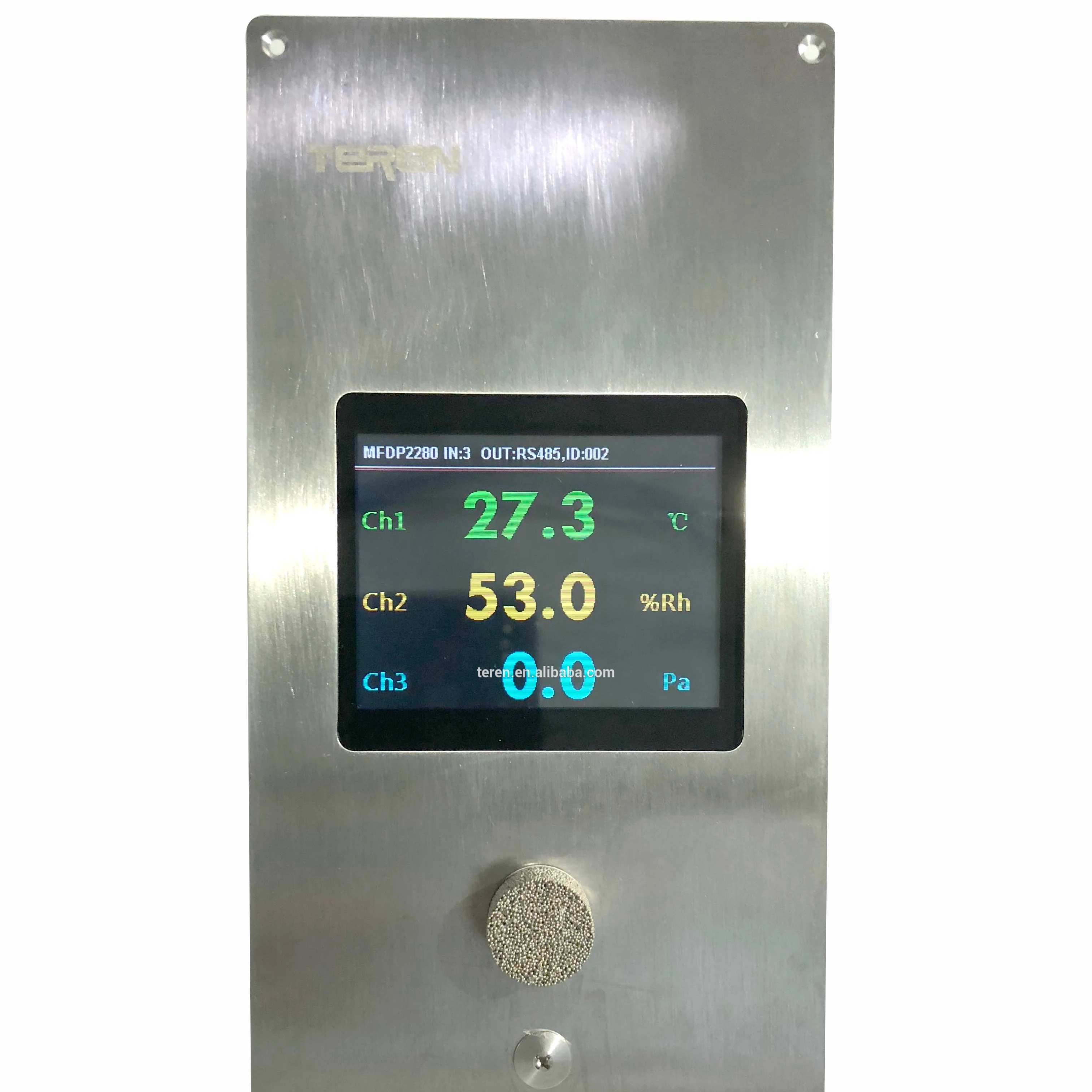 

3 in 1 display unit clean room and pharmaceutical usage humidity temperature pressure digital display screen