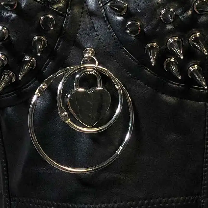 Kawaii خلل الأساسية ايمو القوطية القمم 2025 يدوية E-الفتيات يا الدائري Y2K القمم Harajuku الجرونج الدبابات ايكو رصع برشام القوطي الشرير الصخرة