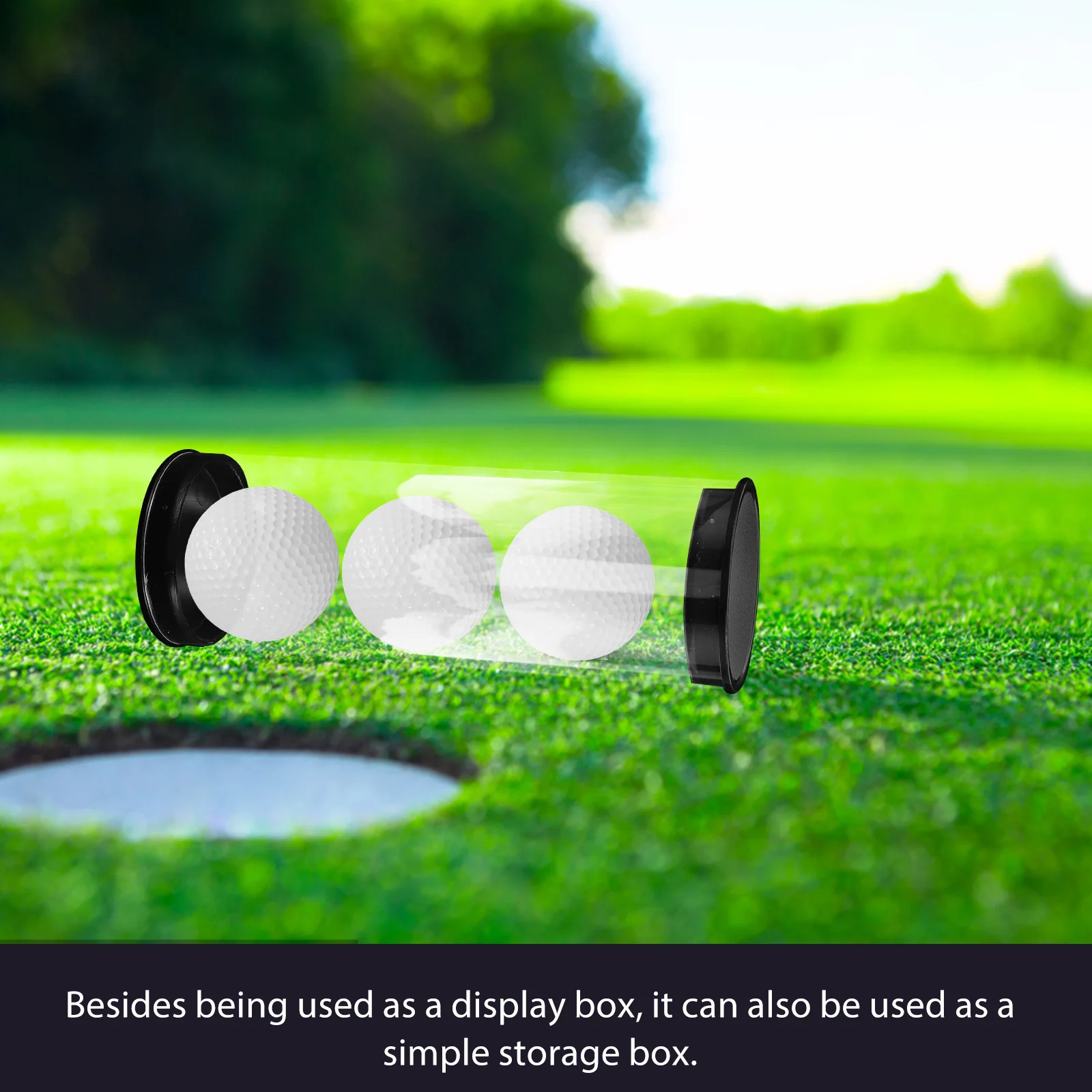 

4Pcs Clear Plastic Golf Ball Display Box Durable Tube Holder Great for Golf Supplies and Collecting