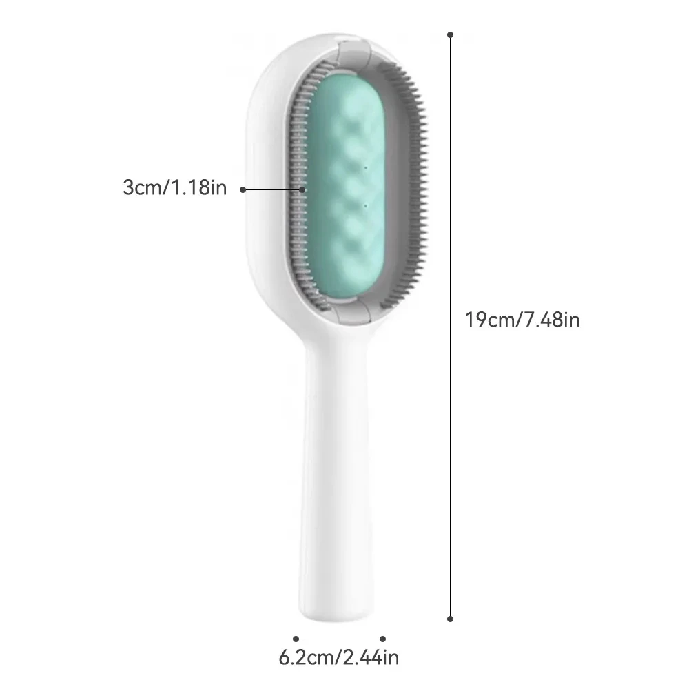 애완 동물 그루밍 브러시 청소 마사지 리무버 빗, 고양이 개 일반 용품, 물 탱크 포함, 애완 동물 제품 액세서리