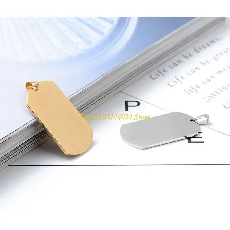 N5KE 맞춤형 인식표 펜던트 목걸이 조각 이름 날짜 텍스트 색상 그림