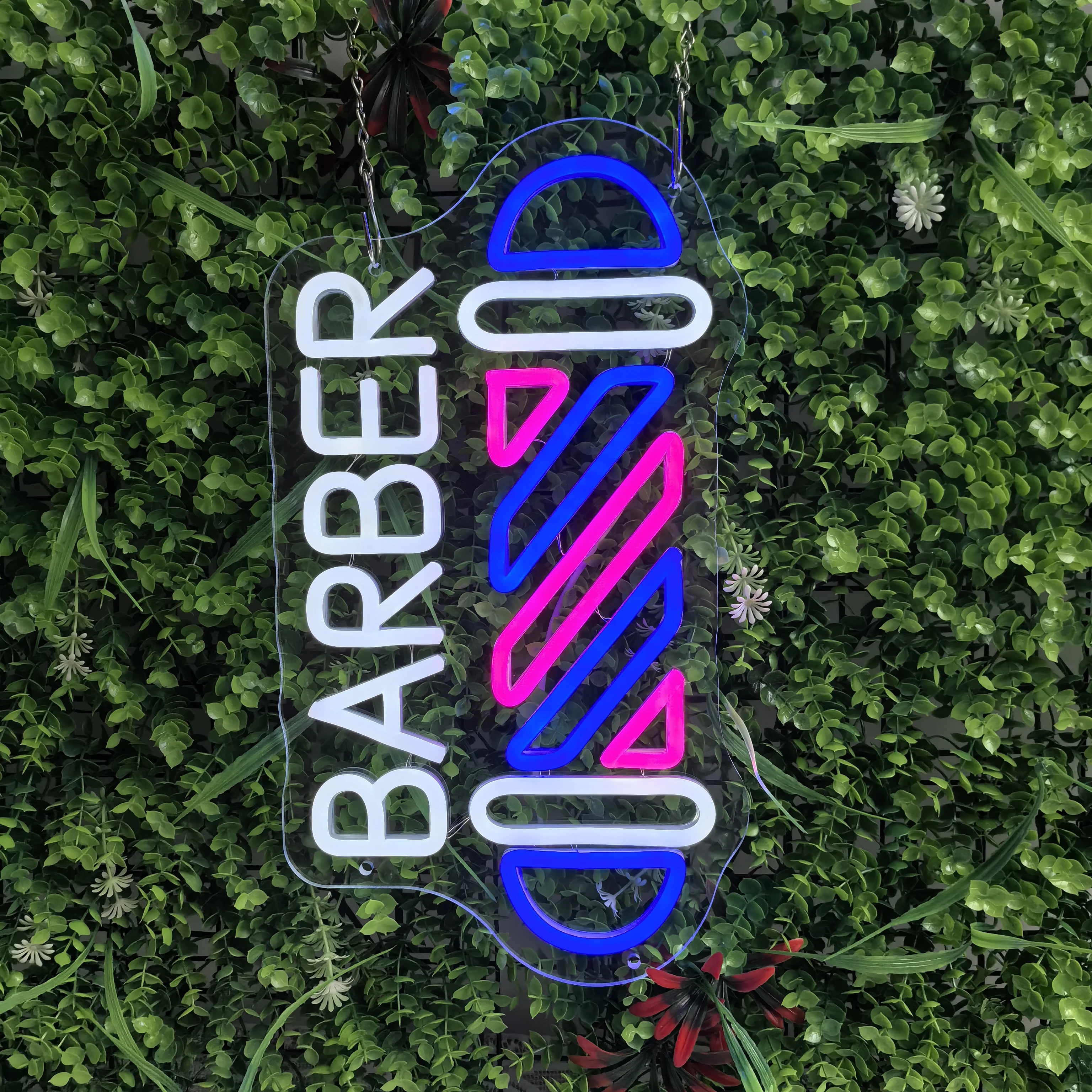 Barber Neon Sign for Barber Shops Hair Salon Decor LED Neon Light Barber Studio Wall Decor Sign Light Up Business Store Sign