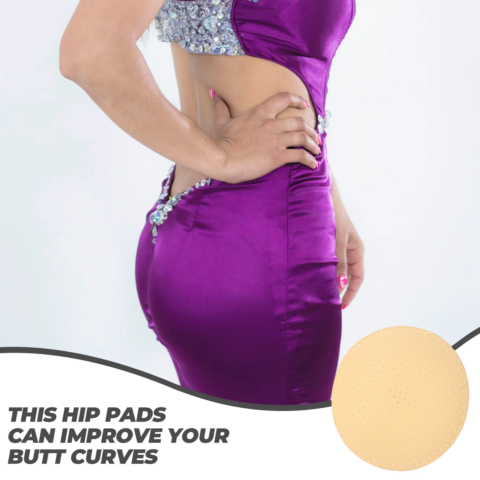

2Pcs Silicone Pads Self Adhesive Women Butt Lifting Enhancer Girl Supply Silica Gel Padding Comfortable Hip Cushion