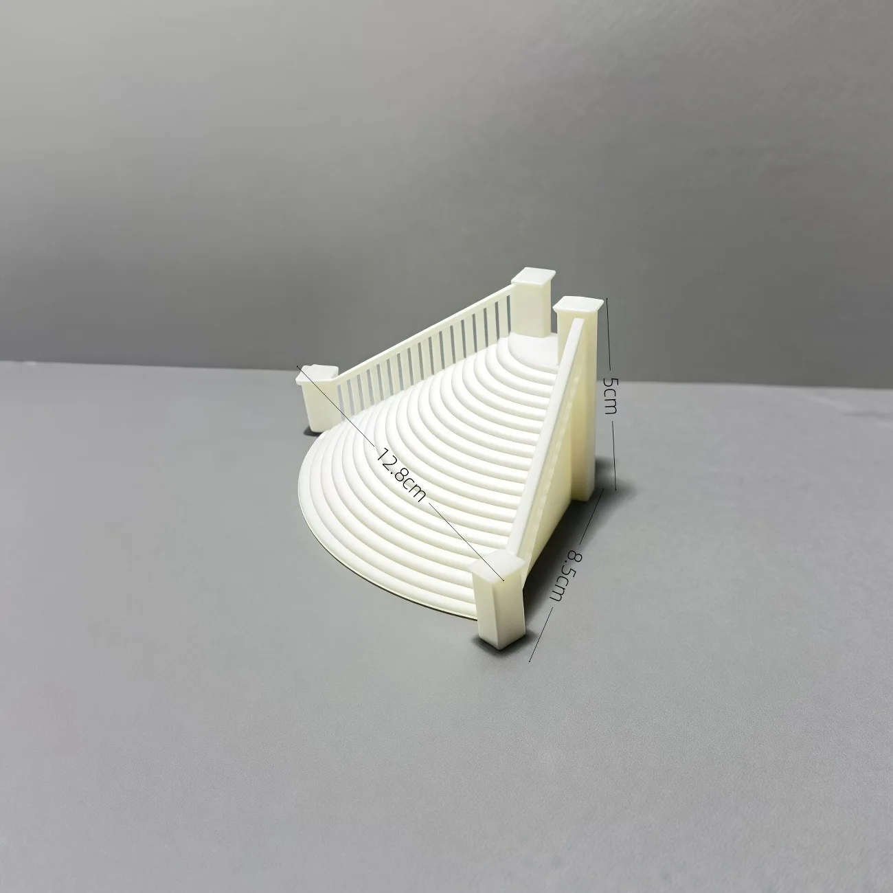 1:12 Scale Dollhouse Miniature Curved Staircase,Unpainted White Resin Ladder Model,DIYScene Accessory for Building Diorama Laout
