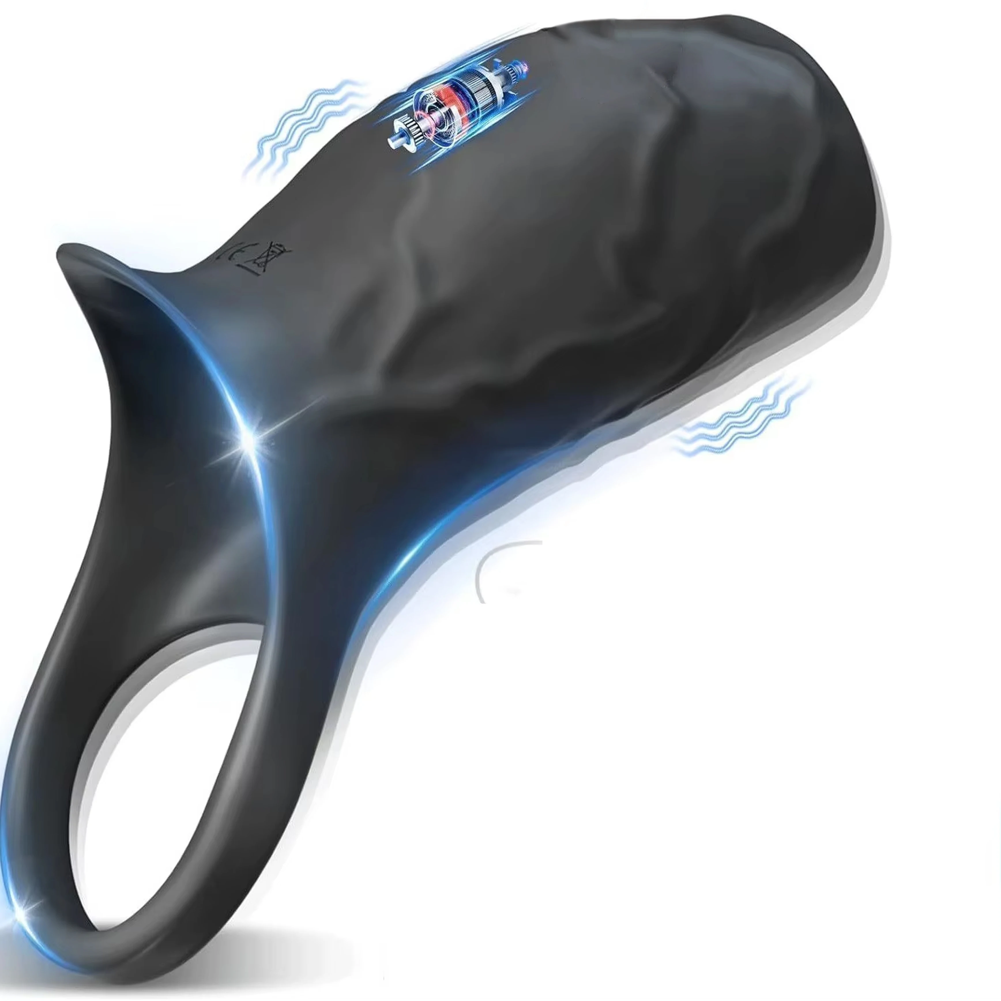 Vibrating Cock Ring Penis Ring for Men Ejaculation Delay Remote Control Penis Extension Clit Stimulator Sex Toy for Couples 18+