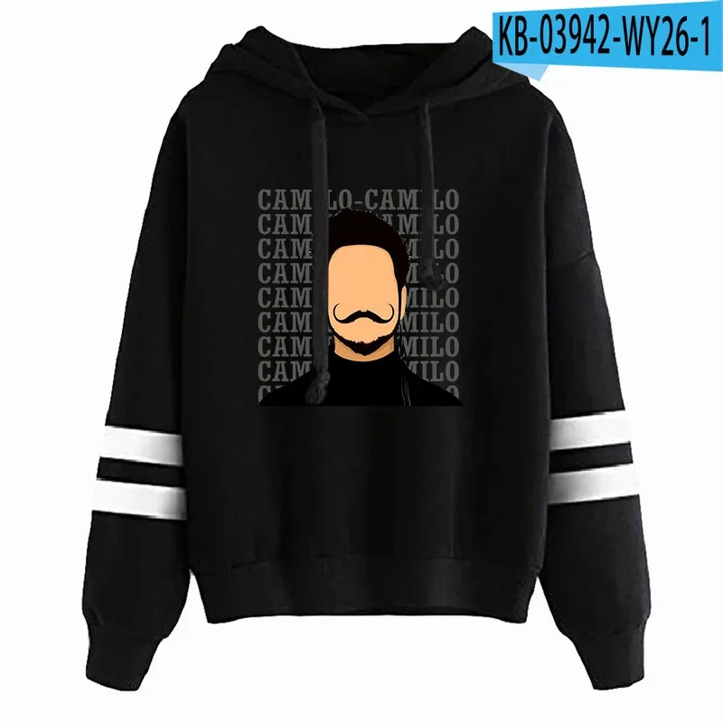 

Женская и мужская толстовка с принтом 2025 года, толстовка с капюшоном в стиле поп-певец Camilo Echeverry, унисекс, с рукавами без карманов, Harajuku, уличная одежда, одежда для девочек