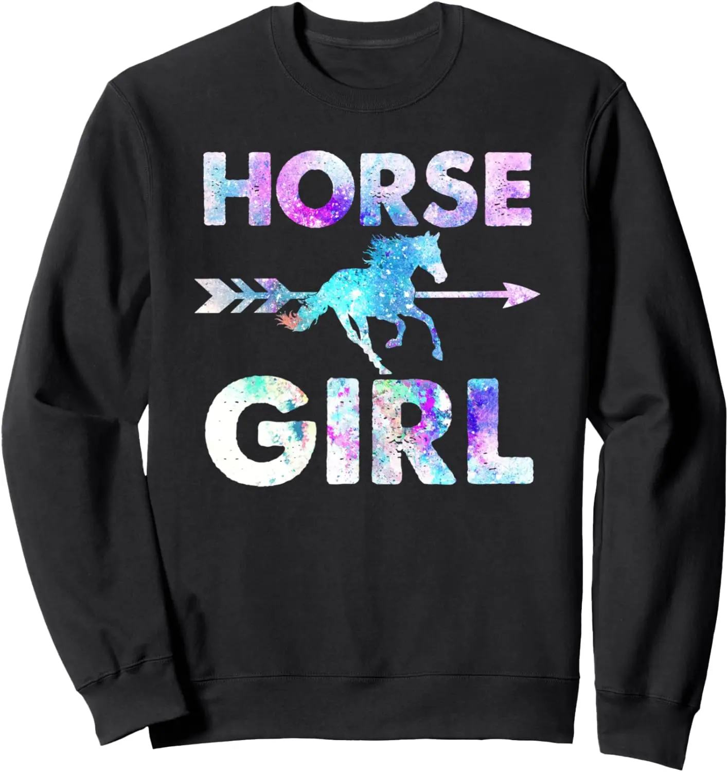 Horse Girl Funny Equestrian Rider Quote Horse Lover Graphic Sweatshirt