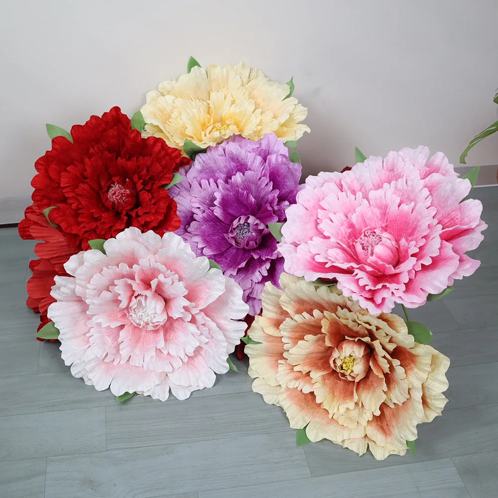 Wedding Supply Bulk - Fiori di Peonia Giganti in Velluto
