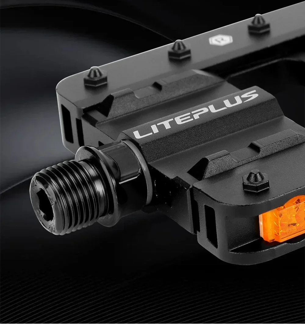 LITEPLUS Vollaluminium-Legierung Klappbare Fahrradpedale Rutschfeste Schnellklappbare Fahrradpedale BMX Fahrrad Klapppedale Fahrradteile – Detail 6
