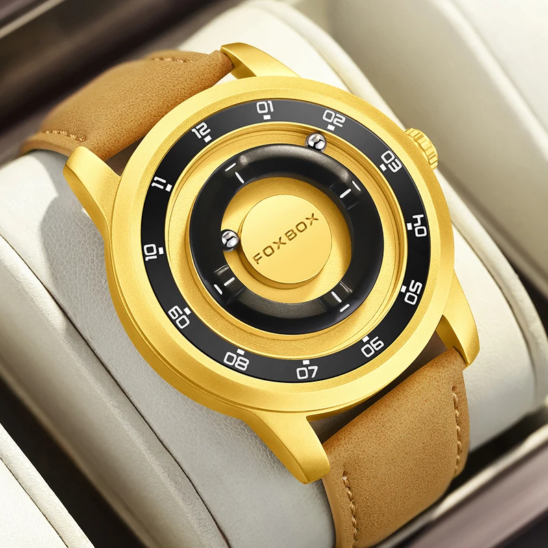 Men's Fashion Quartz Watch with Magnetic Force Quartz