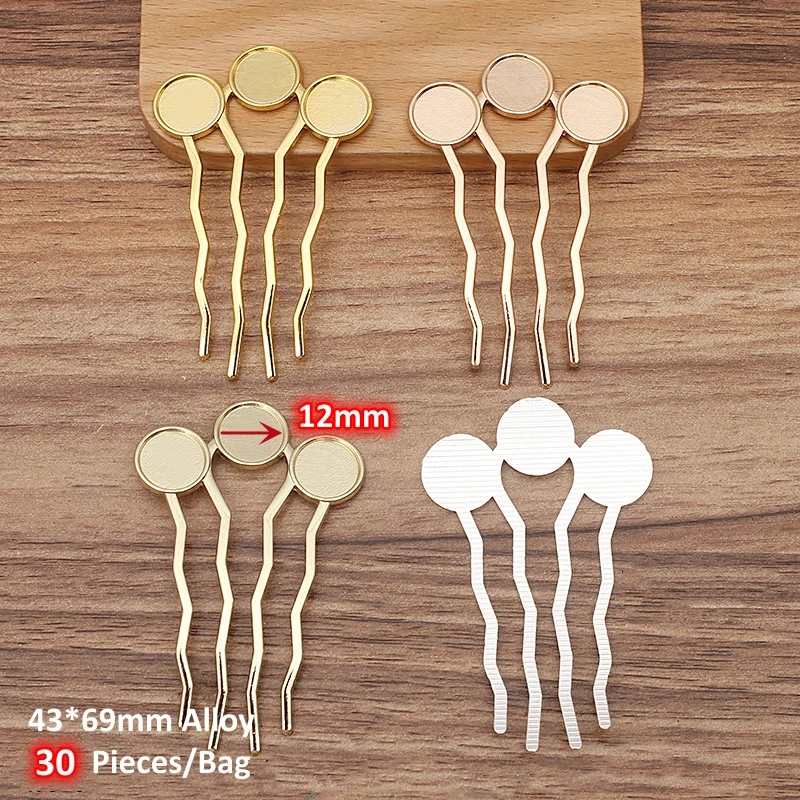 BoYuTe Alloy Blank Hair Comb Base Vintage Style Diy Jewelry Accessories Handmade Materials Wholesale