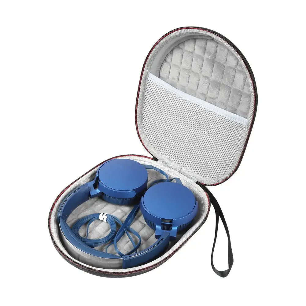 Portable Headphone Bag Wear-resistant Headphone Bag Hard Carrying Case with Mesh Pocket for Jbl Mdr-xb550/mdr-xb650bt/b