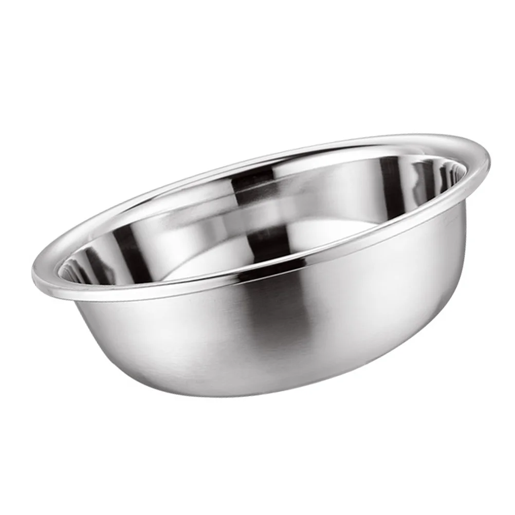 

Laundry Tub Eggs Practical Soup -beating Flour Basin Kitchen Gadget Basin Enamel Stainless Steel Rice Simple Travel