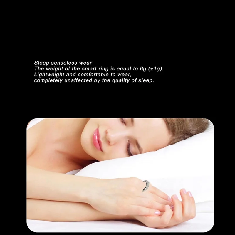 B92B-Intelligent Ring Health Tracker Multifunctional Health Monitoring Ring Super Long Battery Life Smart Ring Health Tracker