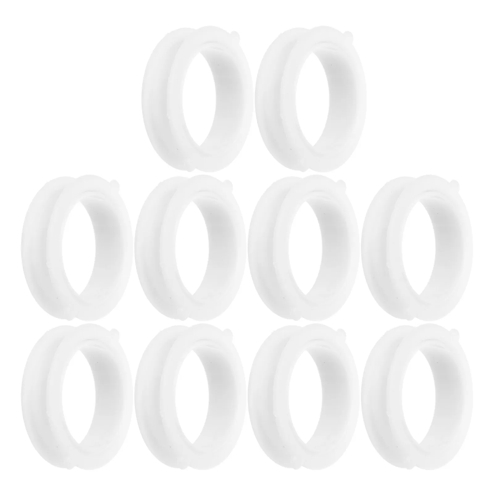 

10 шт. декоративных уплотнительных колец для труб, белые пластиковые водонепроницаемые заглушки для скрытия труб в кухне и ванной, для скрытия водопроводных и отопительных труб