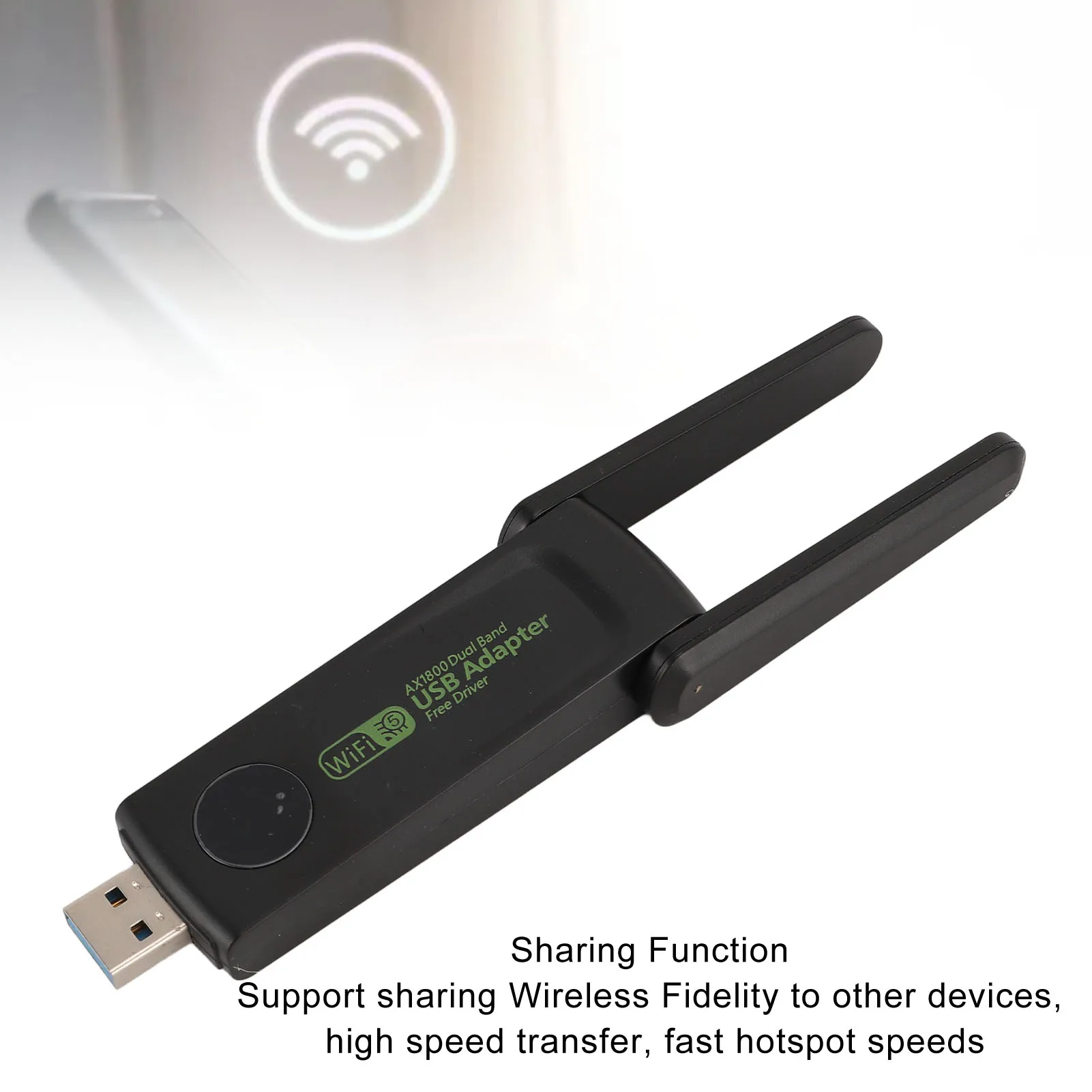 เครื่องส่งสัญญาณไร้สาย 150Mbps ฮีทซิงค์อะแดปเตอร์เครือข่ายไร้สาย USB ดูอัลแบนด์ 2.4G 5G มืออาชีพสำหรับแล็ปท็อปสำหรับพีซี