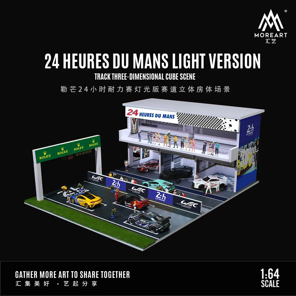 

MoreArt&TimeMicro 1:64 24-часовая световая версия Le Mans, трековая сцена
