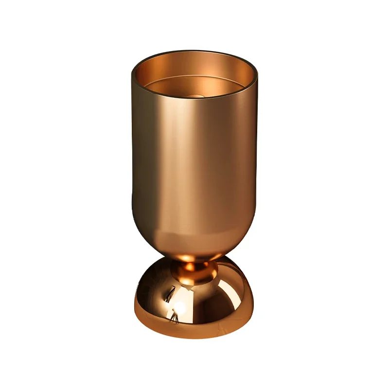 New rose gold stainless steel column basin integrated floor-type outdoor wash  courtyard