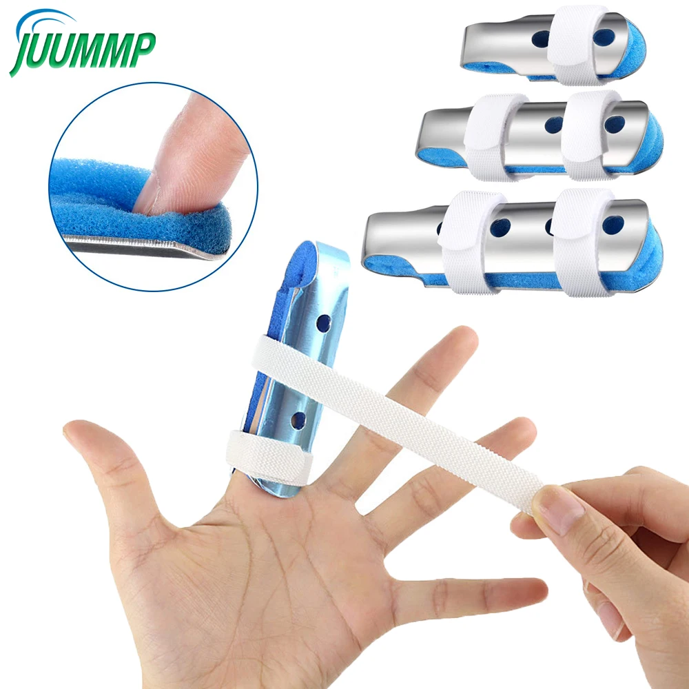 1 Pieces Finger Splints Metal Finger Support Finger Stabilizer for Adults and Children Finger Knuckle Joint Fixation, 3 Sizes