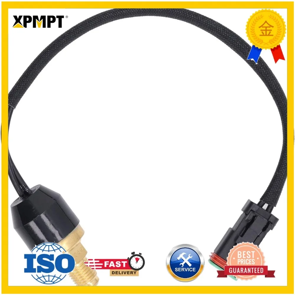 Heavy Duty Brass Engine Oil Pressure Switch Sensor Transducer Excavator Replacement Part Construction Machinery Monitoring Equip