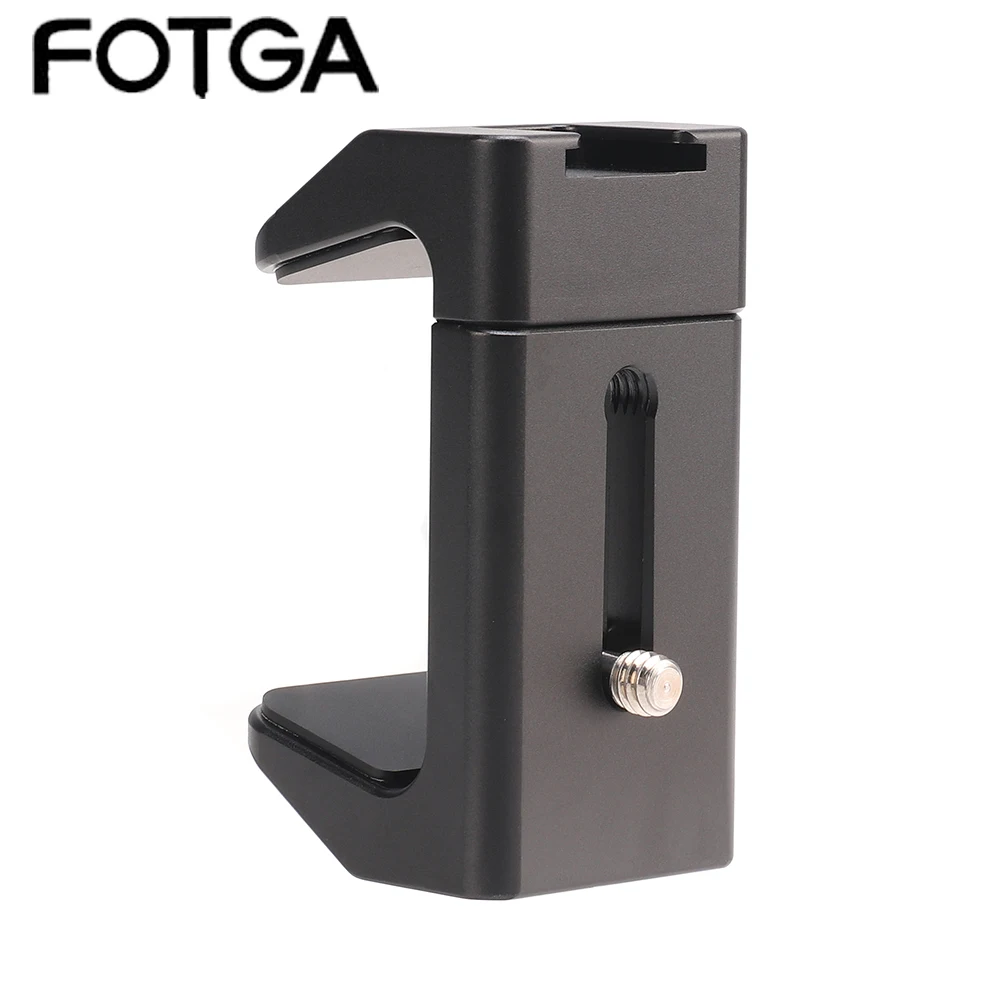 

Aluminum Alloy Charging Treasure Clip Metal Phone Holder Clamp With Cold Shoe Tripod Mount Clip for TikTok Vlog Photography