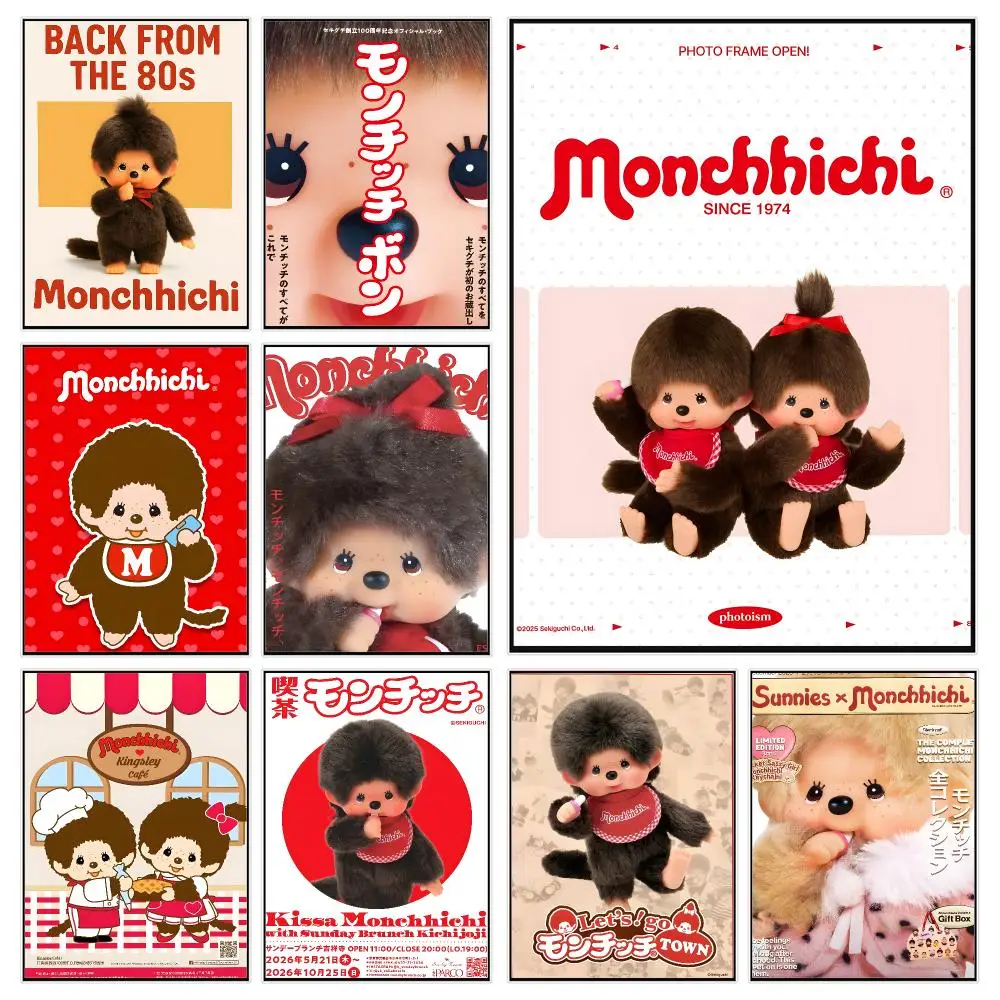 Vintage Toy M-monchhichi Poster Modern Luxury Wall Poster Home Decor Space Enhancer