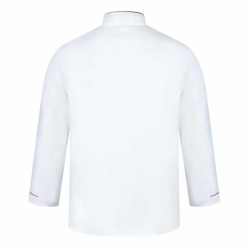 Aanpassen DIY LOGO Print Chef Uniform Keuken Bakkerij Cafe Food Service Lange mouw Ademend Kokskleding Oberjas Overalls