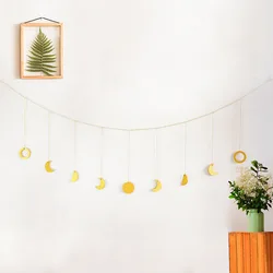 Bedroom living room decoration stars moon wall decoration pendant Nordic style home decoration wall hanging background