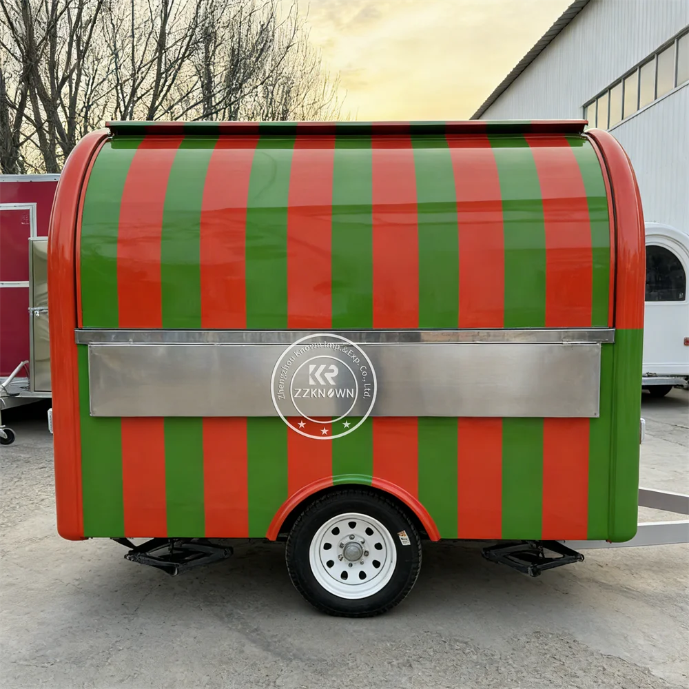 

Concession Food Truck Ice Cream Cart Street Hamburger Pizza Trailer BBQ Hot Dog Food Trailer Fully Equipped