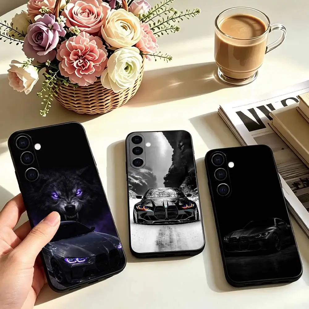 Cool C-Car BMWS 3 SeriesES Phone Case Black Silicone Soft For Samsung Galaxy A73,A72,A71,A70,A53,A52,A51 Gift