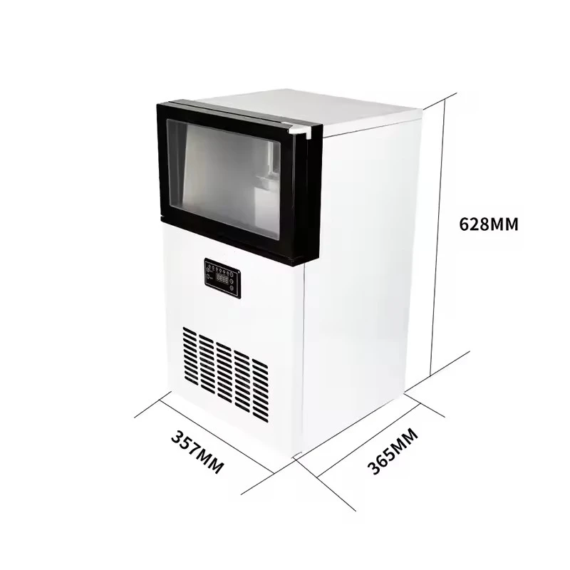 25kg Large Ice Making Capacity Commercial Ice Maker round nugget Ice stainless steel grade 36 cubes Z8D