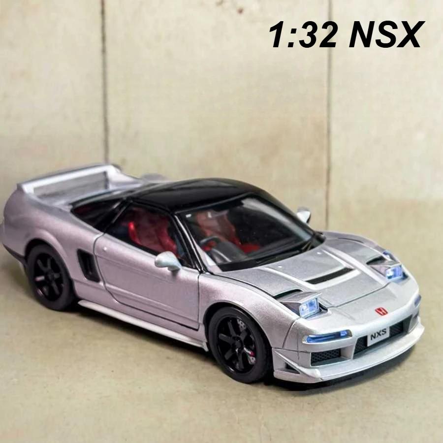 1:32 ホンダ アキュラ NSX NA1 シミュレーション ダイキャストメタル合金モデルカー サウンドライト プルバック コレクション キッズトイ ギフト