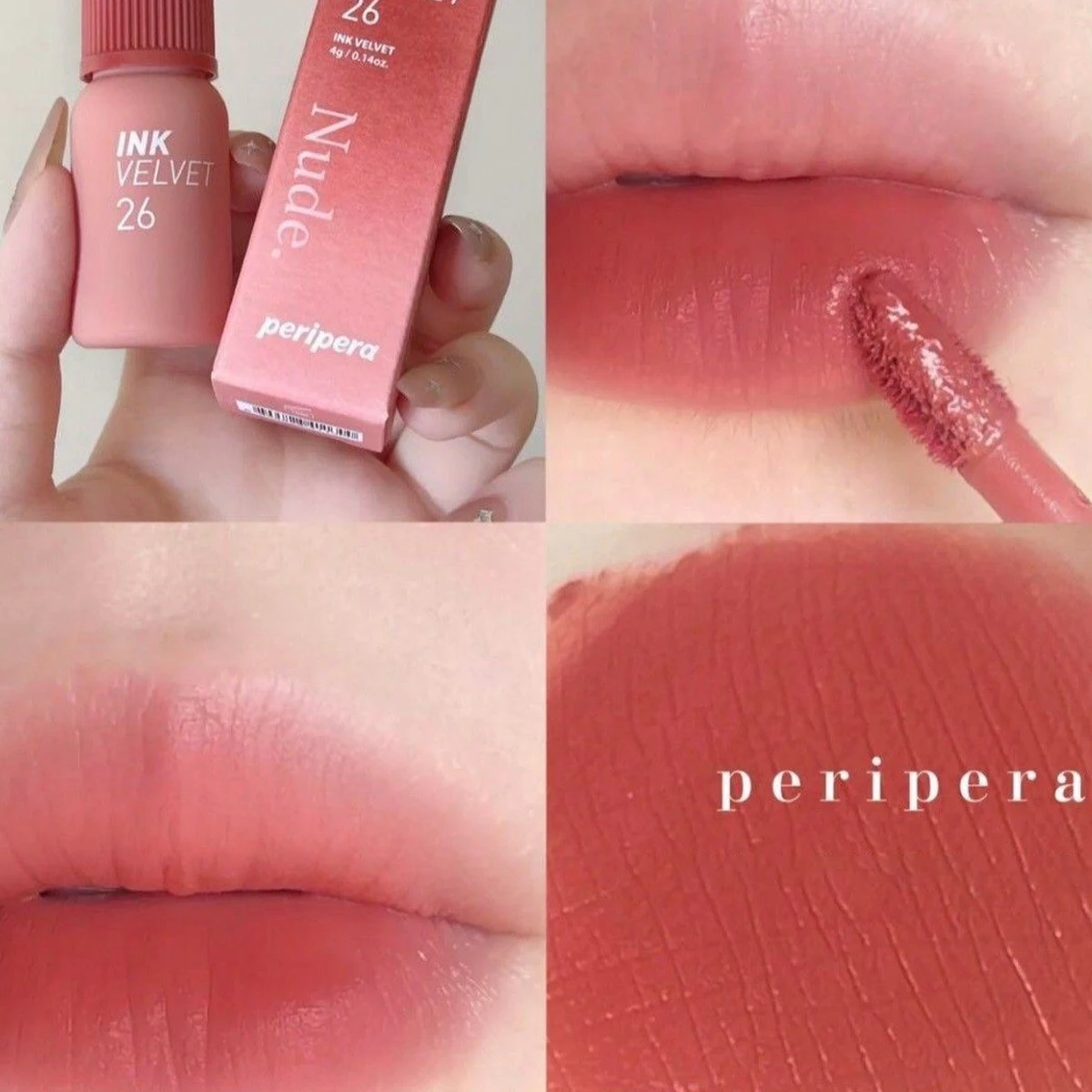 PERIPERA INK VELVET-3 Shades,Silky Smooth Texture & Creamy,Non-Drying Formula & Richly Pigmented,Korean Cosmetic,Korean Makeup