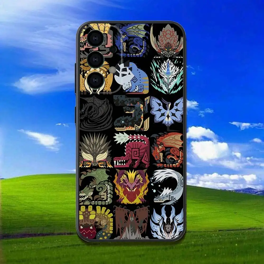 Game M-Monster-Hunter Phone Case For Samsung Galaxy A13,A21s,A22,A31,A32,A52,A53,A71,A80,Soft Black Shell