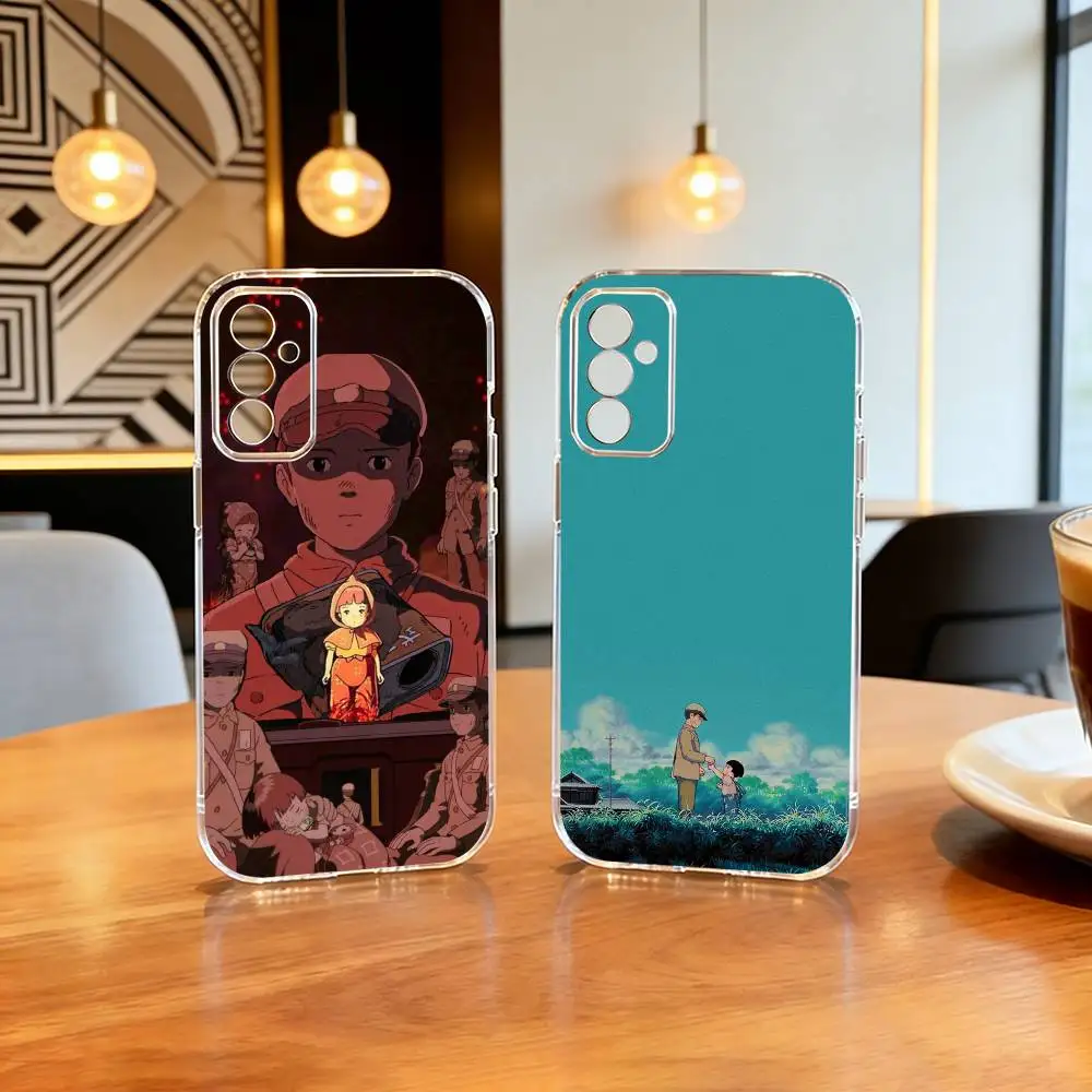 

G-Grave of the F-Fireflies Phone Case Transparent Silicone Soft For SamsungA10,12,20,21S,30,31,40,50,51,52,70,71