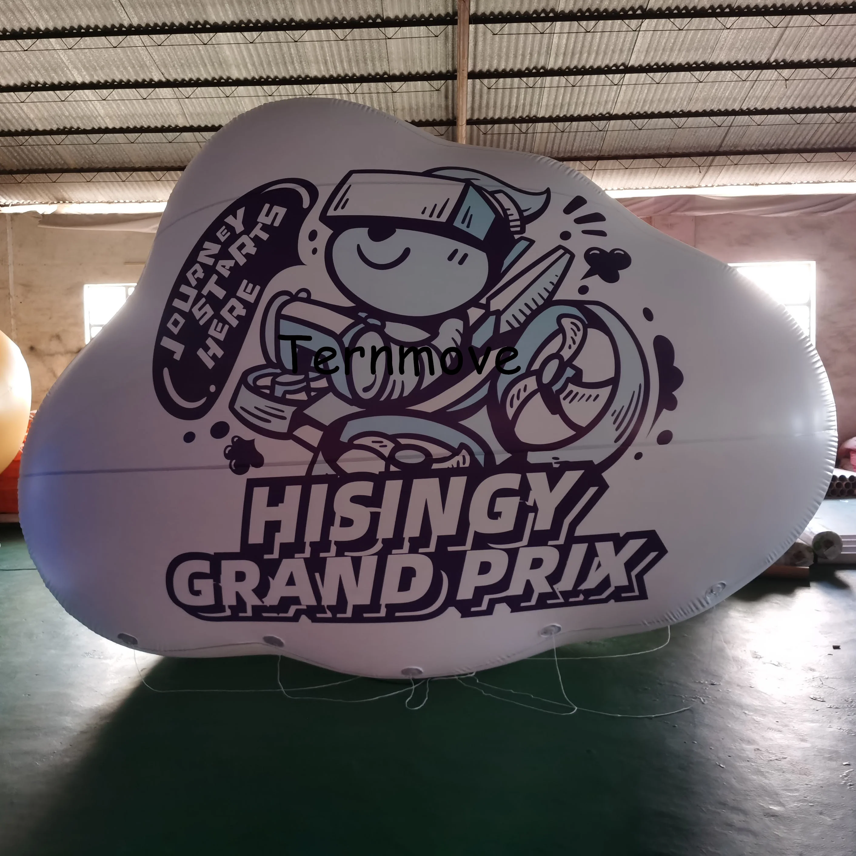 Zwevende opblaasbare wolkballon Aangepaste opblaasbare wolk voor reclame PVC heliumwolkbal voor evenementendecoratie