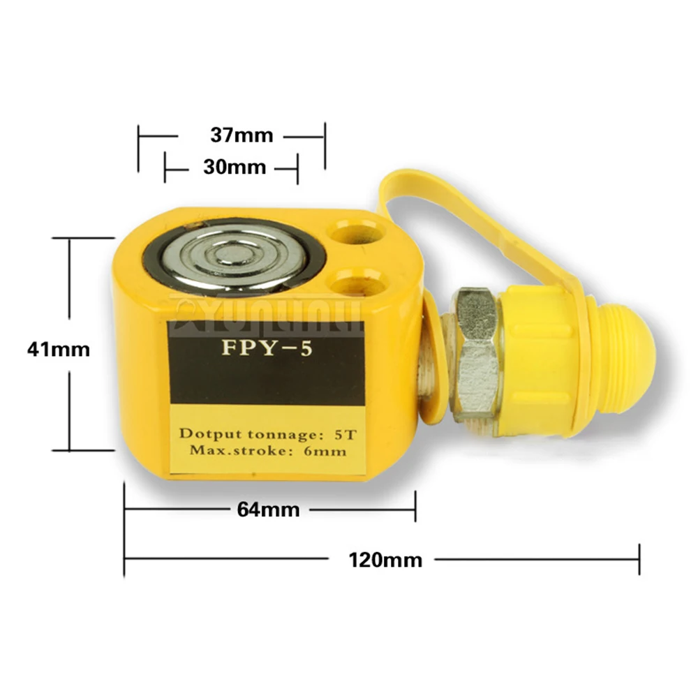 5/10/20/30 T رقيقة جدا رافعة الرفع الهيدروليكية المحمولة منفصلة الهيدروليكية الداعم أسطوانة زيت أسطوانة #5