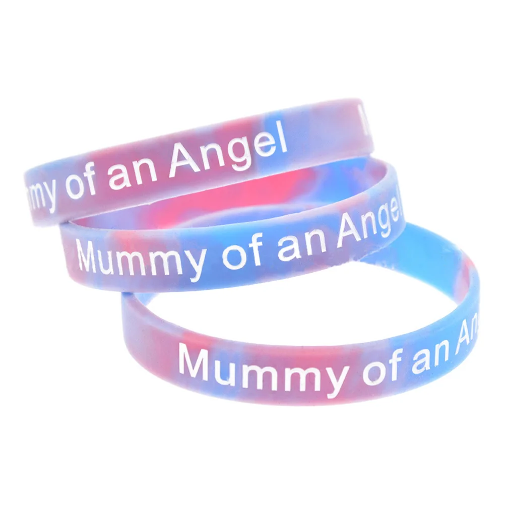 

Silicone Wristbands for Couples Angel Bracelet Colorful Dad Stretchy Flexible One Size Fits Most Fitness Shaping