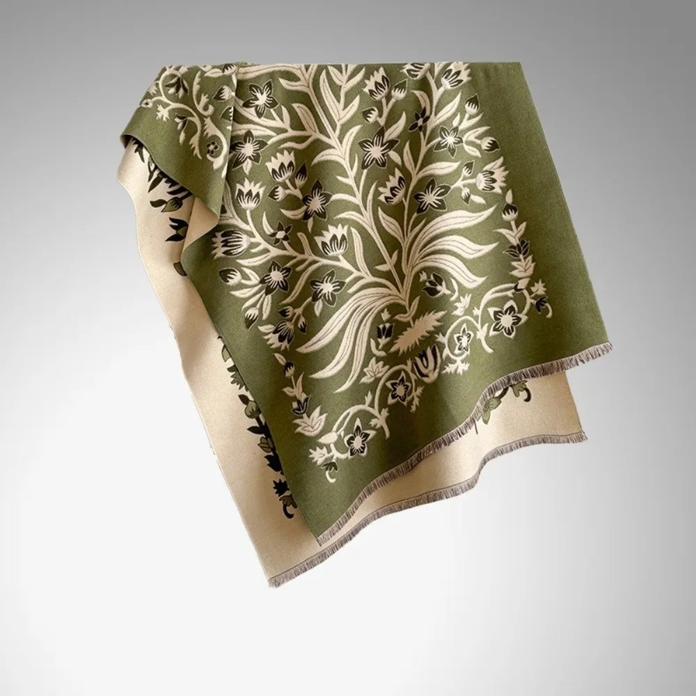 

Двусторонняя шаль из пашмины, жаккардовый шарф с цветочным принтом и кисточками, жаккардовый шарф с цветочным принтом, ветрозащитная толстая теплая зимняя шаль, зимний сезон