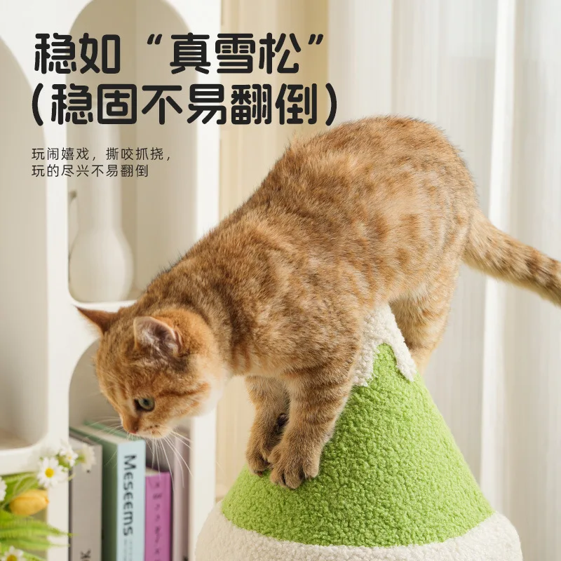 Cat climbing frame scratching post teasing cat stick toy hairball small does not take up space