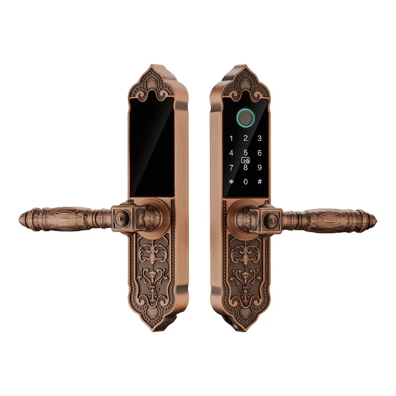 New high quality door fingerprint lock wooden door Bluetooth