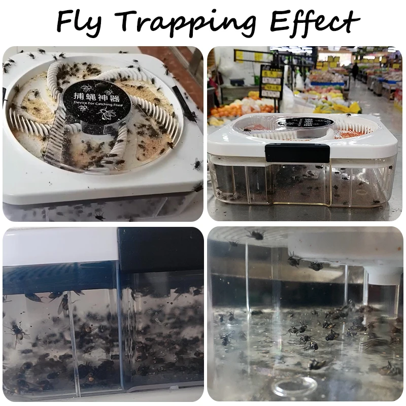 Upgraded Electric Flycatcher Fly Trap Saving USB Insect Pest Catching Safety Insect Pest Flytrap for Kitchen Home garden