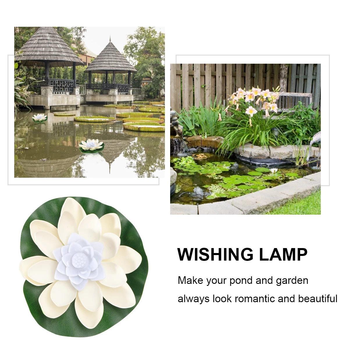 

Lotus LED Garden Pond Decoration Waterproof for Wedding Festivals Gifts