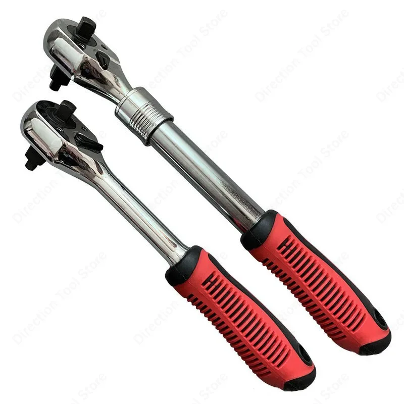 

72 teeth 1/4 3/8 1/2 inch 3-in-1 multifunctional wrench telescopic quick-release ratchet wrench