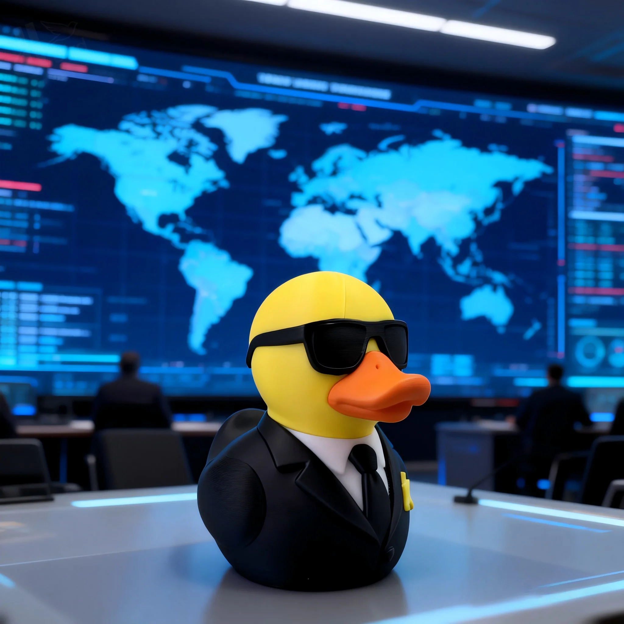 Security Agent Duck Ornament, Cute Style, Collectible Figurine, Home Shelf Desk Decoration, Creative Sculpture, Niche Decor view 5