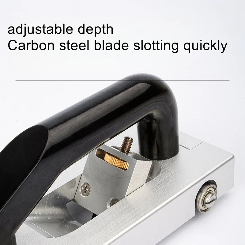 PVC plastic floor slotting knife, guide wheel, floor leather welding construction tool, floor glue slotting manual slotter