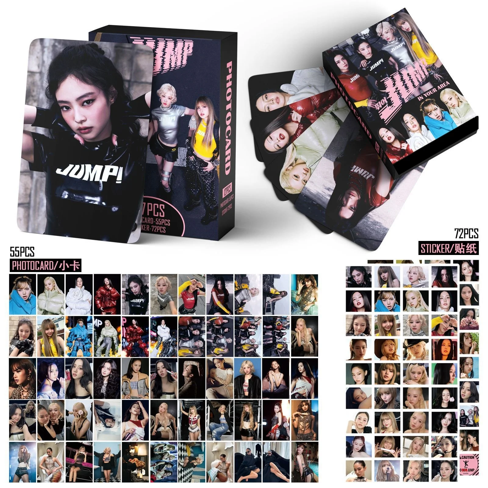 127 pièces nouvel Album saut correspondant personnes HOP Photo autocollants Kpop Merch Lomo cartes ensemble Fans Collection cartes cadeau