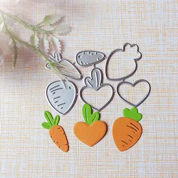 New pet decoration carrot cutting dies scrapbook decoration embossed photo album decoration card making DIY crafts